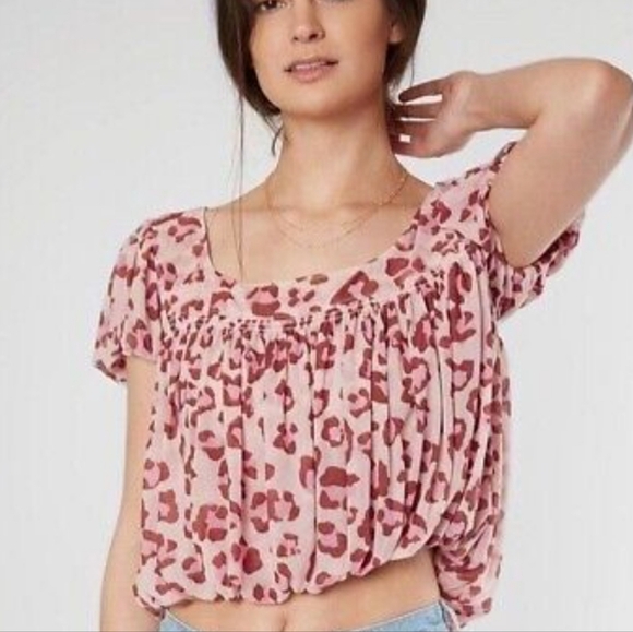Free People Tops - Free People Meg's Leopard Print Blouse